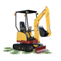 excavator on grass png