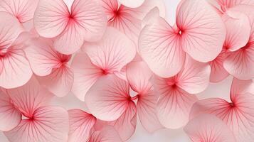 Begonia flower pattern background. Begonia flower background texture. Generative AI photo