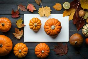 Pumpkin Wallpaper Ai Generative photo