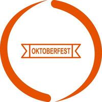 icono de vector de banner de oktoberfest