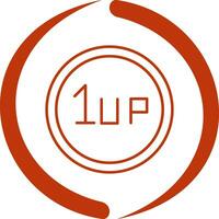 Unique 1UP Vector Icon