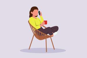 personas tenencia, utilizando móvil Los telefonos. caracteres con teléfonos inteligentes en manos concepto. de colores plano vector ilustración aislado.