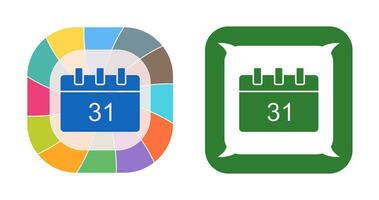 Unique Calendar Vector Icon