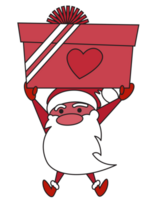 Cute Santa Claus on the happy festival of Christmas and New Year png