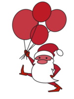 Cute Santa Claus on the happy festival of Christmas and New Year png