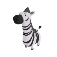 Cute animal high-quality 3d render clipart png