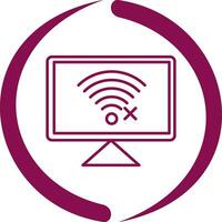 Disconnected Network Vector Icon