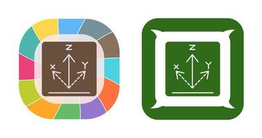 icono de vector de eje