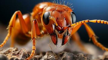 Close-up photo of a Sahara Desert Ant looking any direction in the Desert. Generative AI