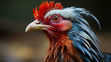 Close-up photo of a Pheasant looking any direction. Generative AI