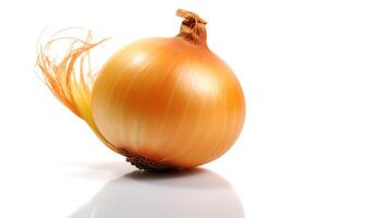 Photo of Onion isolated on white background. generative ai