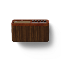 The old radio on the isolated.Retro technology concept. png