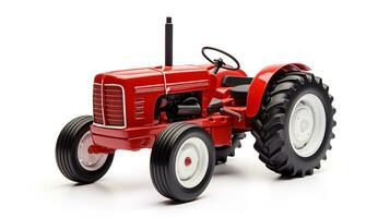 Displaying a 3D miniature Tractor. Generative AI photo