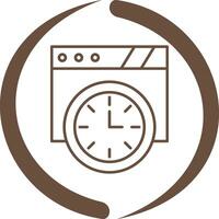 Wall Clock Vector Icon