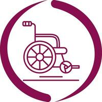 Wheel Chair Vector Icon