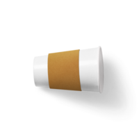 Blank white takeaway coffee cup. png