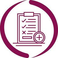 Medical Examination List Vector Icon