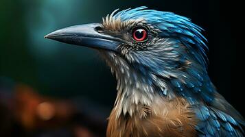 Close-up photo of a Jay looking any direction. Generative AI