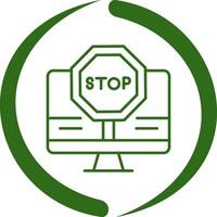 Stop Vector Icon