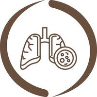 Lung Cancer Vector Icon