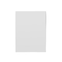 Blank white brochure papers isolated. png