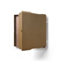 marron papier carton Pizza boîte maquette png