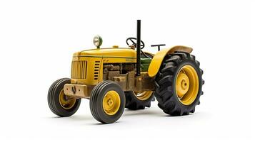 mostrando un 3d miniatura tractor. generativo ai foto