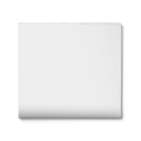 Blank white broadsheet for mockup design. png