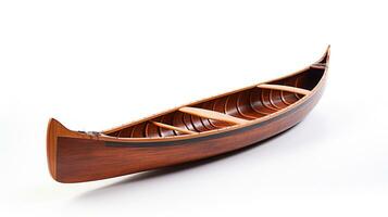 Displaying a 3D miniature Canoe. Generative AI photo