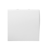 Blank white square brochure with simply light. png