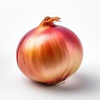 Photo of Onion isolated on white background. generative ai