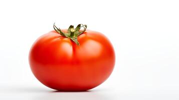 Photo of Tomato isolated on white background. generative ai