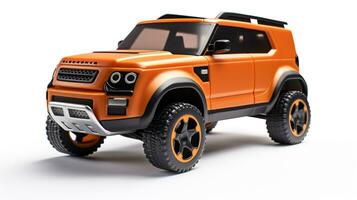 Displaying a 3D miniature SUV - Sports Utility Vehicle. Generative AI photo