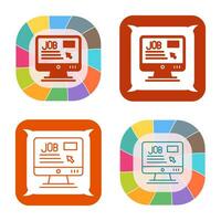 Online Job Vector Icon