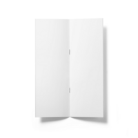 Blank white brochure papers isolated. png