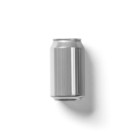 isolé plaine gris un soda pouvez en forme pour breuvages concept. png