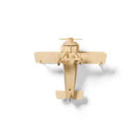 Isolated wooden plane toys for kid. png