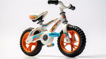 Displaying a 3D miniature Hybrid Bike. Generative AI photo