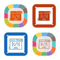 Web Coding Vector Icon