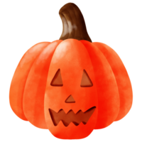 watercolor halloween pumpkin png