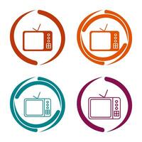 icono de vector de televisor