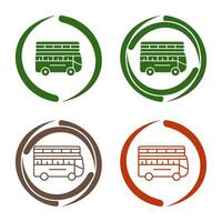 Double Bus Vector Icon