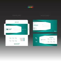 envelope and postcard for any company use vector