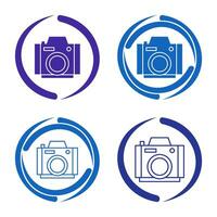 icono de vector de cámara de fotos