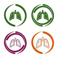 icono de vector de pulmones