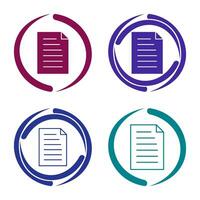 Unique Document Vector Icon