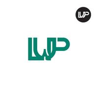 Letter LWP Monogram Logo Design vector