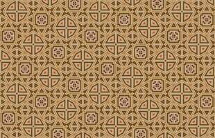 Brown color tile design pattern vector