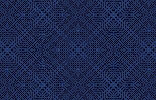 Dark blue square fabric design pattern vector