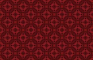 Red design fabric pattern vector